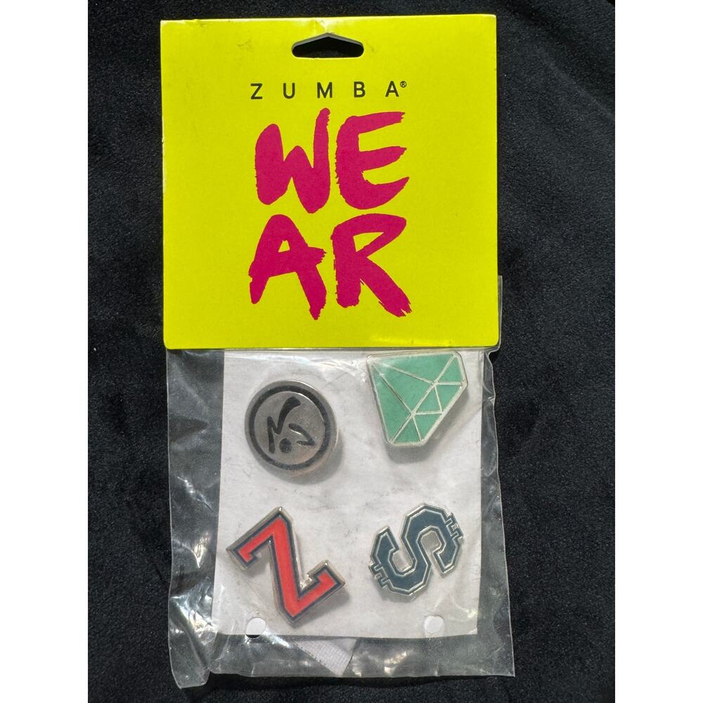 ZUMBA Diamond Diva Pins - 4 Pack - 2017 BRAND NEW